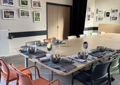 photo de la disposition d'un atelier collectif